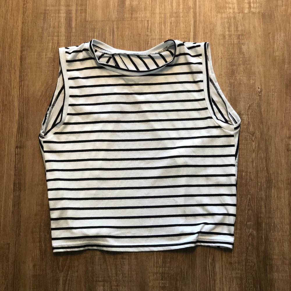 Open Back Crop Top Tank
